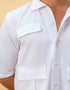 MEN’S BOXY FIT FLAP POCKETS SHIRT
